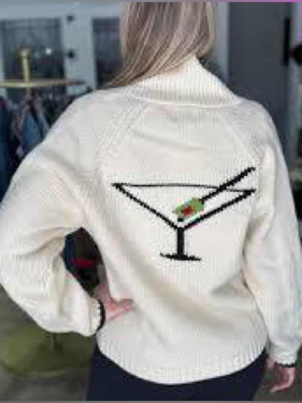 NWOT Pink Pineapple Martini Cardigan XS/S